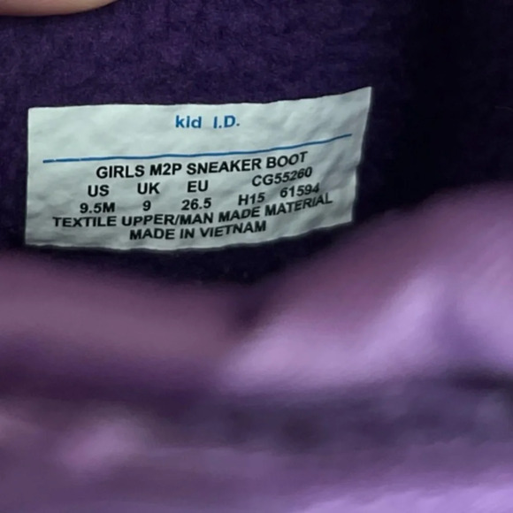 STRIDE RITE MADE 2 PLAY SNEAKER BOOTS PINK LINED SNOW SHOE TODDLER GIRLS 9.5M - Picture 7 of 7